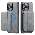 thumbnail image 1 of Wallet Case for iPhone 16 Pro Max, Compatible with MagSafe for Men Women, Detachable Magnetic Clasp Wallet Phone Case with Card Slots Holder RFID Blocking for iPhone 16 Pro Max, Gray, 1 of 13