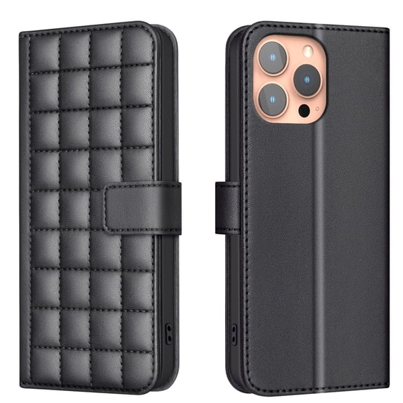 Wallet Case for iPhone 16 Pro Max with Wrist Strap + Crossbody Shoulder Strap, PU Leather Kickstand Drop Protective Card Slots Flip Case Cover for iPhone 16 Pro Max for Girls Women, Black