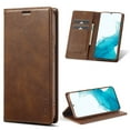 thumbnail image 1 of Wallet Case for iPhone 16e, Shockproof PU Leather Magnetic Flip Cover with Card Holder, Stand Feature, Full Body Protection RFID Blocking for iPhone 16e, Brown, 1 of 6