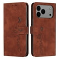 thumbnail image 1 of Wallet Case for iPhone 17 Pro Max with Card Holder and Wrist Strap, GSFY PU Leather Magnetic Flip Folio Stand Cover for iPhone 17 Pro Max 6.9 inch, Brown, 1 of 8