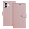thumbnail image 1 of Wallet Case for iPhone 17, Shockproof PU Leather Magnetic Flip Cover with Credit Card Holder, Kickstand Feature and Full Body Protection, Rugged Phone Case for iPhone 17, Rosegold, 1 of 6