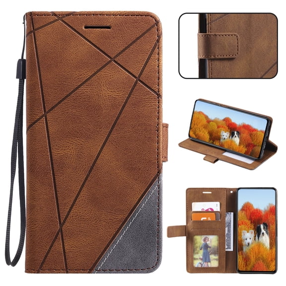 Wallet Case For iPhone 6s Plus/6 Plus,Magnetic Clasp RFID Blocking Credit Card Holder with Lanyard,Premium PU Leather Folio Flip Kickstand Shockproof Retro Case For iPhone 6s Plus/6 Plus,Brown