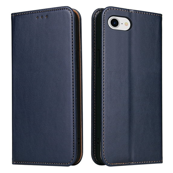 Wallet Case For iPhone 7 / 8 / SE 2020 / SE 2022, Case Wallet-High Quality Leather Magnetic Closure Case-RFID Blocking Card Holders-Shockproof TPU Shell Folio Cover Women Men Men/Women, Blue