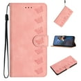 thumbnail image 1 of Wallet Case for iPhone 7 / iPhone 8 / iPhone SE 2022 & 2020, [2 Card Slots] [Kickstand] [Magnetic Clasp] Butterfly Pattern Premium PU Leather Flip Cover, Wrist Strap Shockproof Purse Case, Pink, 1 of 9