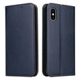 thumbnail image 1 of Wallet Case For iPhone XR, Luxury Premium Leather Flip Strong Magnetic Closure [Kickstand][RFID Blocking][Card Holder Slots] Retro Shockproof Phone Cover For iPhone XR, blue, 1 of 7