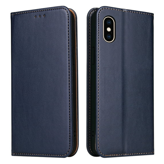 Wallet Case For iPhone XS Max, Case Wallet-High Quality Leather Magnetic Closure Case-RFID Blocking Card Holders-Shockproof TPU Shell Folio Cover Women Men For iPhone XS Max, Blue