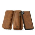 thumbnail image 1 of Wallet Case for iPhone XS Max, PU Leather Flip Folio Wallet Case with Card Slot Crossbody Strap Wristlet Strap Magnetic Cover for iPhone XS Max (6.5 Inch),Brown, 1 of 12