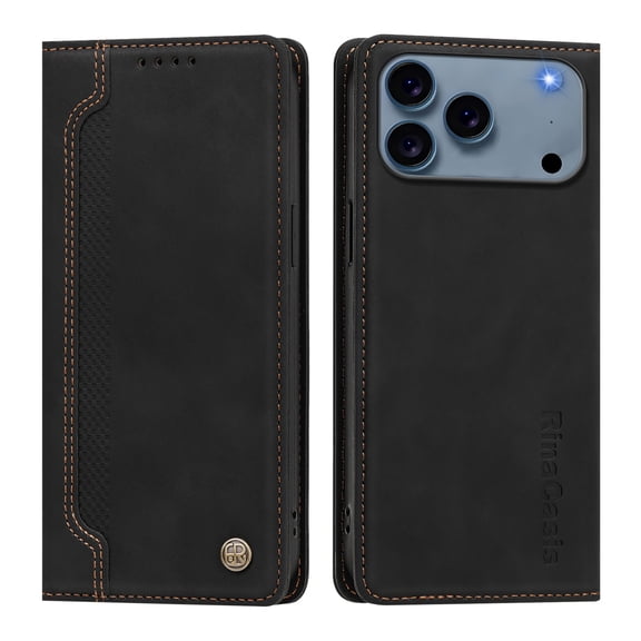 Wallet Case for iphone 18 Pro MAX/iPhone 17 Pro Max, PU Leather Flip Phone Case with 2 Card Slots Cash Pocket, Strong Magnetic Closure Kickstand Protective Folio Cover.D01