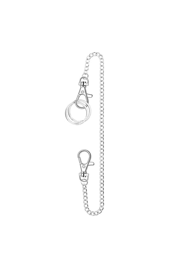 Wallet Chain Pants Chain Pocket Chain Jeans Chain with Lobster Clasps for Men Women Wallets Keys Silver Belt Chains