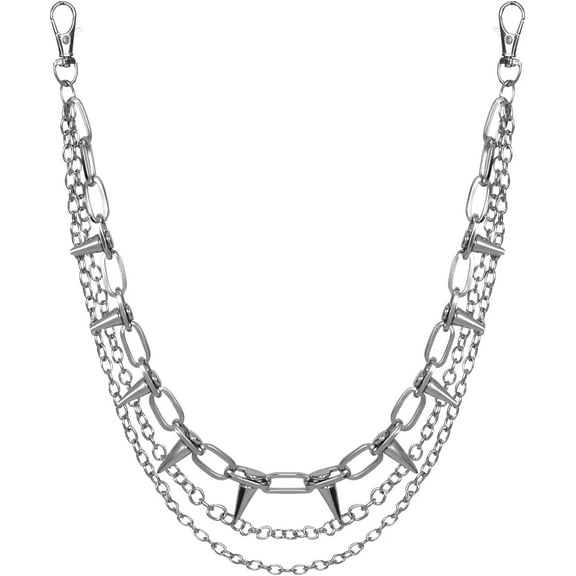 Wallet Chain Pants Hip Hop Punk Jeans Chain Goth Heavy Rivet Accessories for Women Men