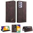thumbnail image 1 of Wallet Cover for Samsung A52 Case, Credit Card Slot Stand Slim Premium PU Leather & Soft TPU Back Shockproof Flip Folio Book Magnetic Cover For Samsung Galaxy A52 5G/4G,Brown, 1 of 14