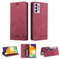 thumbnail image 1 of Wallet Cover for Samsung A52 Case, Credit Card Slot Stand Slim Premium PU Leather & Soft TPU Back Shockproof Flip Folio Book Magnetic Cover For Samsung Galaxy A52 5G/4G,Red, 1 of 14