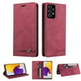thumbnail image 1 of Wallet Cover for Samsung A72 Case, Credit Card Slot Stand Slim Premium PU Leather & Soft TPU Back Shockproof Flip Folio Book Magnetic Cover For Samsung Galaxy A72 5G/4G,Red, 1 of 14