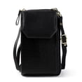thumbnail image 1 of Wallet Crossbody Bag Phone Purse Shoulder Bag Credit Card Wristlet Wallet with Multi Pockets-black, 1 of 5