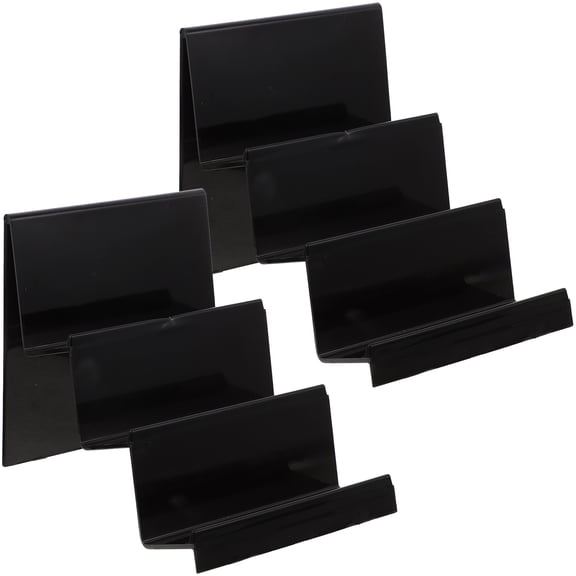 2 Pcs Wallet Display Stand Acrylic Purse Holder Rack for Bags, Phone Pouch, Facial Organizer Shelves