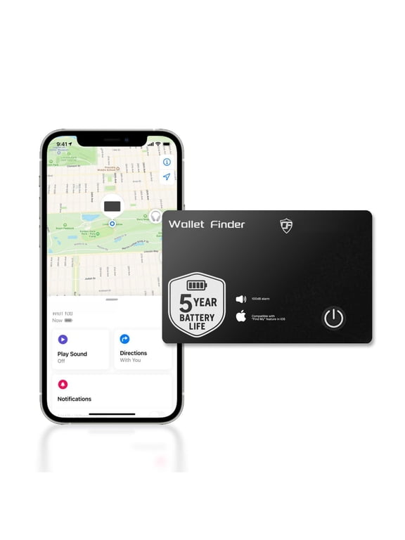 Wallet Finder Slim 5-year Life - Never Needs Charging Track Backpack Luggage And More Works With Find My Ios Only (android Not Supported)