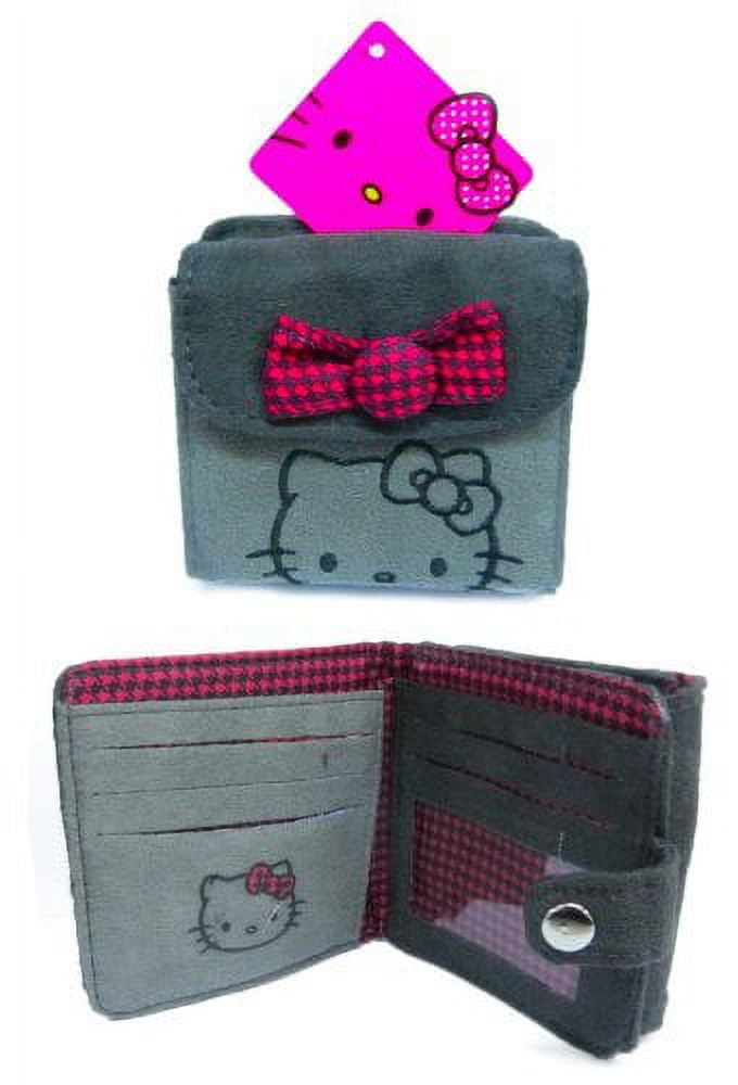 Wallet - Hello Kitty - Pink/Black Checker Bow New 664890 - Walmart.com