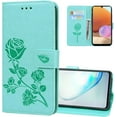 thumbnail image 1 of Wallet Holster Case for Xiaomi Poco X4 Pro 5G,Rose Flower Pattern Shockproof PU Leather Case with Magnetic Clasp and Card Slots Holder Cover for Xiaomi Poco X4 Pro 5G MG Green, 1 of 9