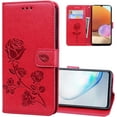 thumbnail image 1 of Wallet Holster Case for Xiaomi Poco X4 Pro 5G,Rose Flower Pattern Shockproof PU Leather Case with Magnetic Clasp and Card Slots Holder Cover for Xiaomi Poco X4 Pro 5G MG Red, 1 of 18