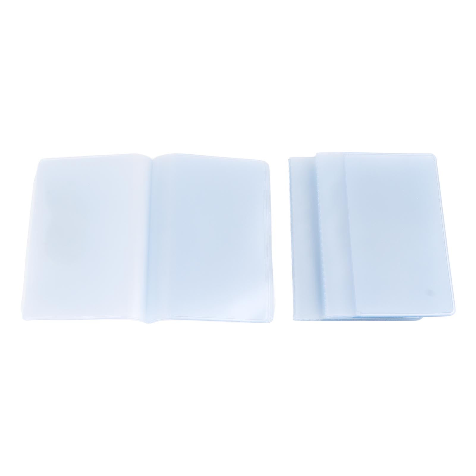 Wallet Insert, 3 Pieces 10 20 30 Pages Plastic Wallet Inserts Frosted