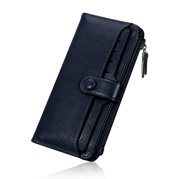 HuaAngel Wallet Retro Large Capacity Card Holder Men Women Multifunctional Clutch Bag