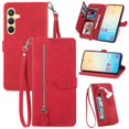 thumbnail image 1 of Wallet Multi Card Slot Flip Zipper Leather Case For Samsung Galaxy S24 Ultra S24Plus S24 S23 Ultra S23Plus S23FE S22 Ultra S22Plus S21 Ultra S21Plus S21FE S20 Ultra S20Plus S20FE Phone case, 1 of 13