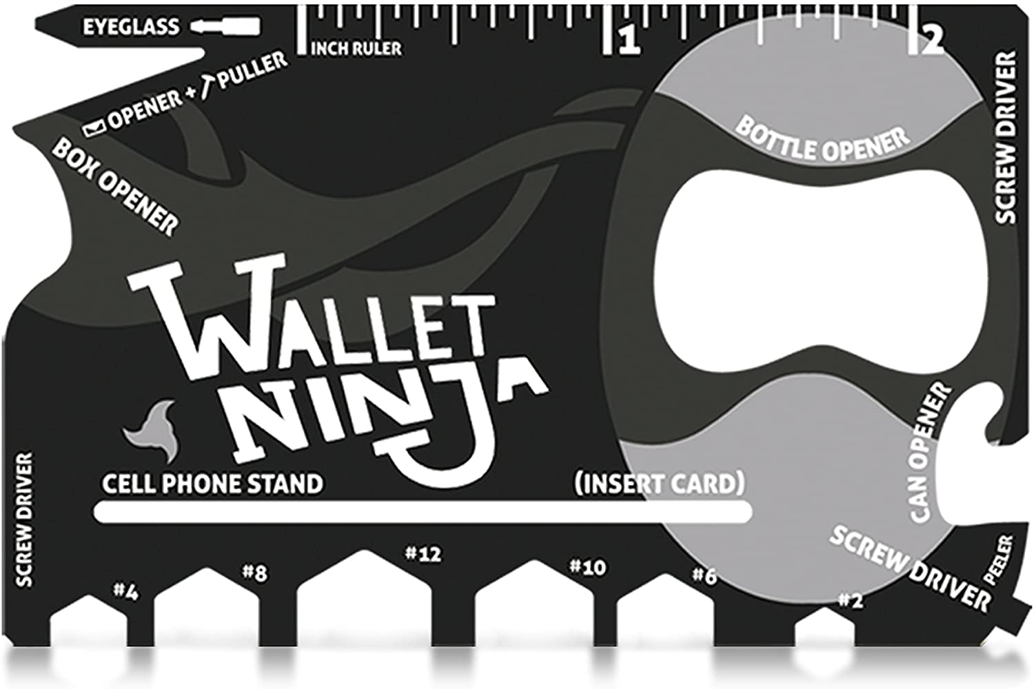Wallet Ninja 18 In 1 Multi-Purpose Credit Card Size Pocket Tool - image 1 of 2