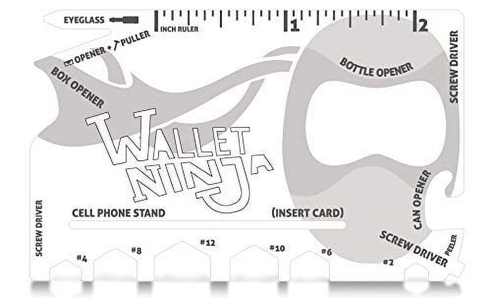 Wallet Ninja 18 in 1 Credit Card Multi-Tool: (Snow White) Eyeglass