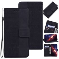 Wallet Phone Case Cover Compatible with Samsung Galaxy A53 5G, Vintage for Men Business Embossed PU Leather Flip Protective Case with Wrist Strap Kickstand for Samsung Galaxy A53 5G,Black