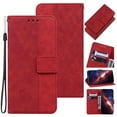 thumbnail image 1 of Wallet Phone Case Cover Compatible with iPhone XR, Vintage for Men Business Embossed PU Leather Flip Protective Case with Wrist Strap Kickstand for Apple iPhone XR, Red, 1 of 7