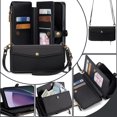 thumbnail image 1 of Wallet Phone Case for Motorola Moto G Play 4G 2024, Crossbody Shoulder Strap Cards Holder Zipper Pocket RFID Blocking Drop Protection Shockproof Case Cover for Moto G Play 4G 2024,Black, 1 of 7