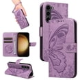 thumbnail image 1 of Wallet Phone Case for Samsung Galaxy Note 10 with Credit Card Slot, PU Leather Flip Case with Lanyard for Women Girls Military Grade Drop Protection for Samsung Galaxy Note 10, Purple, 1 of 7
