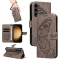 thumbnail image 1 of Wallet Phone Case for Samsung Galaxy S21 with Credit Card Slot, PU Leather Flip Case with Lanyard for Women Girls Military Grade Drop Protection for Samsung Galaxy S21, Grey, 1 of 7