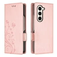 thumbnail image 1 of Wallet Phone Case for Samsung Galaxy Z Fold 6 with Credit Card Slot, PU Leather Flip Case with Lanyard Kickstand for Women Girls Shockproof Back Cover for Samsung Galaxy Z Fold 6, Rosegold, 1 of 5