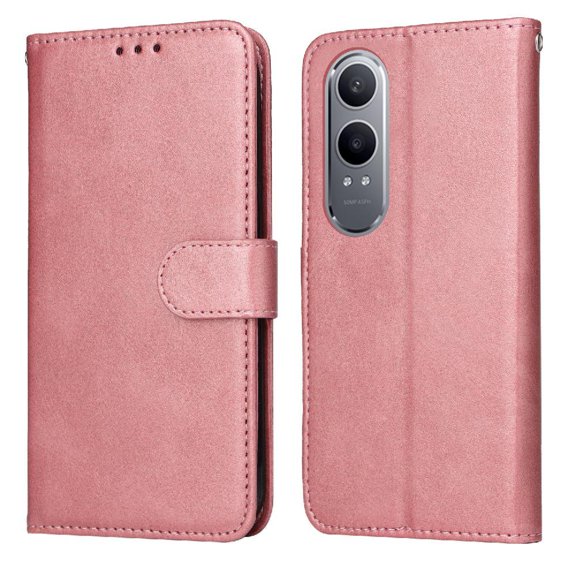 Wallet Phone Case for OnePlus Nord CE4 Lite with Card Holder and Stand Function Pink
