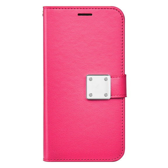 Wallet Phone Case for iPhone 15 Pro, Shockproof Kickstand Flip Case for Apple iPhone 15 Pro (2023 Release) with Credit Card Holder for Men/Girls Women,Pink