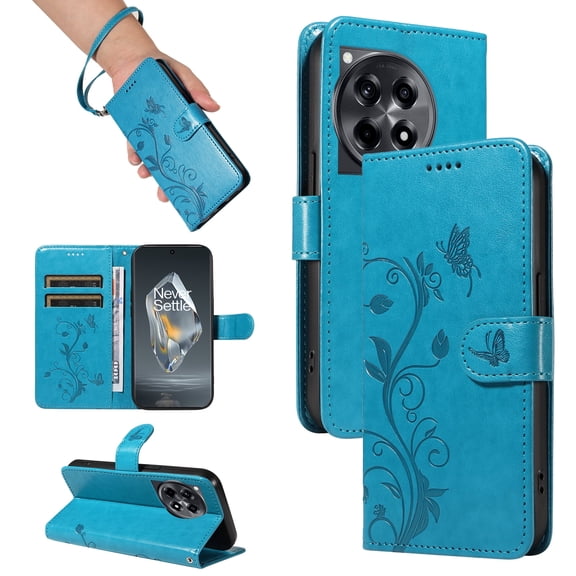 Wallet Phone Cover for OnePlus Ace 3, PU Leather Card Slots with Kickstand FunctionWallet Case for OnePlus Ace 3