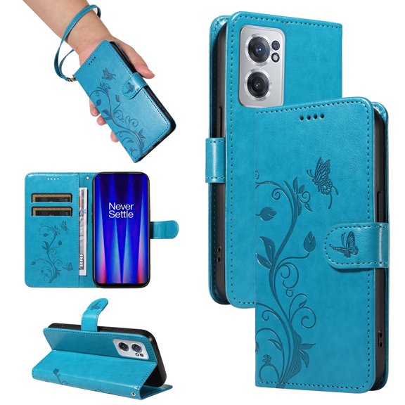 Wallet Phone Cover for OnePlus Nord CE 2, PU Leather Card Slots with Kickstand FunctionWallet Case for OnePlus Nord CE 2