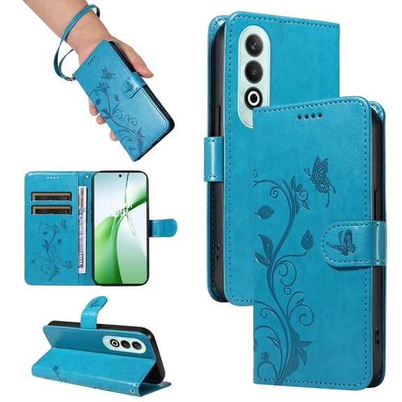 Wallet Phone Cover for OnePlus Nord CE 4 5G, PU Leather Card Slots with Kickstand FunctionWallet Case for OnePlus Nord CE 4 5G