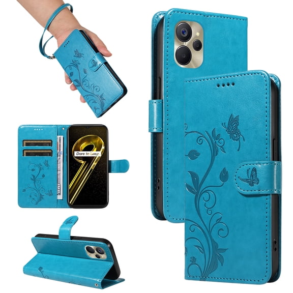 Wallet Phone Cover for Realme 10 5G, PU Leather Card Slots with Kickstand FunctionWallet Case for Realme 10 5G