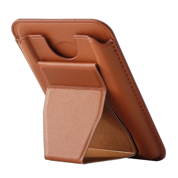 Wallet Phone Grip Stand with Credit Card Slot PU Materials Universally for Mobile Devices