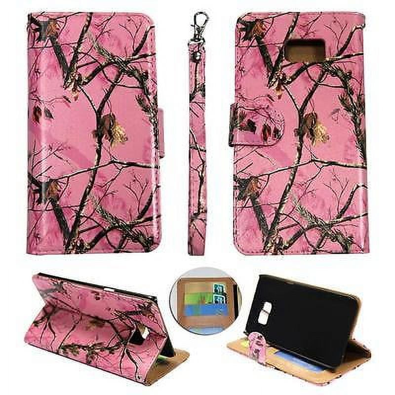 Wallet Pnk Mozi Camo For Samsung Galaxy S6 Edge Plus Syn Leather Folio Dual Layer Interior Design Flip PU Leather case Cover Card Cash Slots Stand