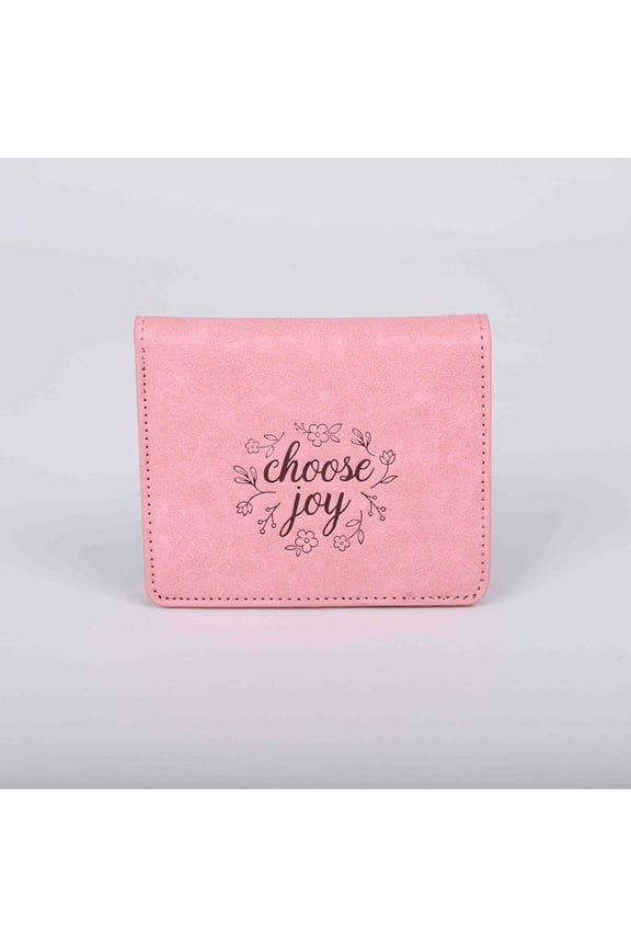 Swanson Christian Supply 645790 Wallet - Imitation Leather - Choose Joy - Pink
