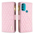 thumbnail image 1 of Wallet with [RFID Blocking] [9 Card Slots ] Zipper Pocket Moto G71 5G Premium Soft PU Leather Magnetic Flip Folio with Wrist Strap Kickstand Protective Cover for Motorola Moto G71 5G,
Pink, 1 of 6