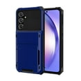 thumbnail image 1 of Wallet Rugged Case for Samsung Galaxy A15 Phone, Card Holder Slot Heavy Duty Military Grade Shock Absorption Drop Proof Phone Cover for Samsung Galaxy A15, Blue, 1 of 8