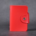 thumbnail image 1 of Wallet Simple Solid Color PU Credit ID Card Organizer Pocket Case 24 Slots Bits Card Holder Bag RED, 1 of 1