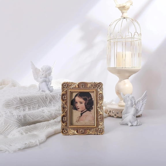 Wallet Size Vintage Picture Frame 2.5x3.5 Small Frame Photo