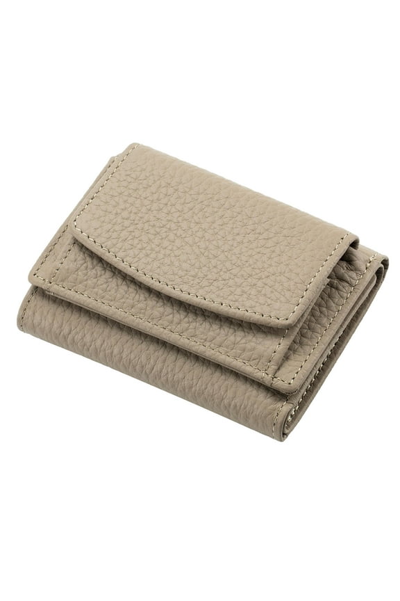 Wallet Small Wallet Women's Ultra Thin Top Layer Cowhide Gray