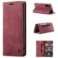 thumbnail image 1 of Wallet Stand Case for Samsung Galaxy S22 Plus(5G), Galaxy S22+ Cover Flip, Allytech RFID Card Slot/Cash Holder Magnetic Folio Shockproof Soft TPU Bumper PU Leather Case for Samsung S22 Plus 6.7", Red, 1 of 10