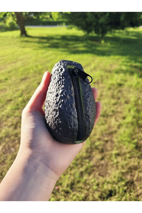 Wallet Storage Bag,Avocado Shaped Mini Money Storage Box,Cute Style Wallet for Boy and Girl,Ideal Storage Container for Coin and Cash
